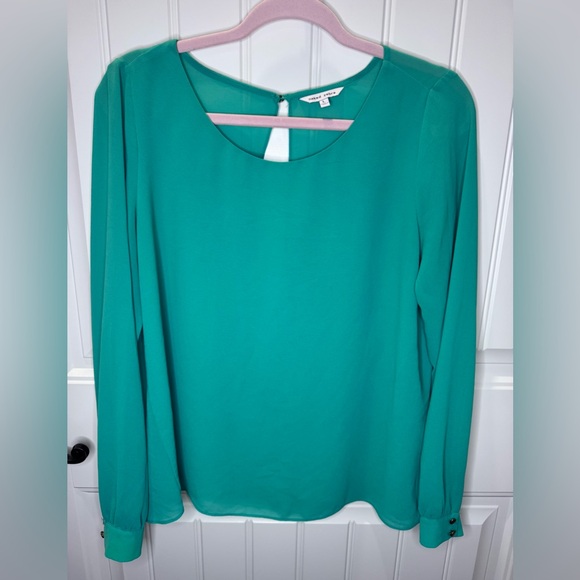 Naked Zebra Tops - Naked Zebra Vibrant Green Blouse large
